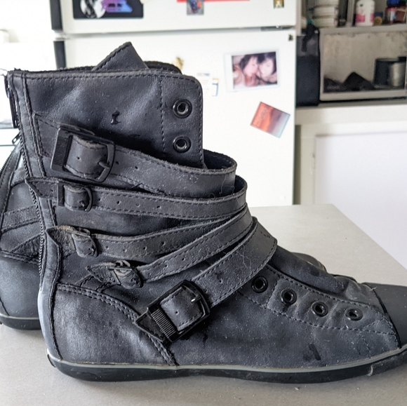 Leather Converse Multi-strap boot - Picture 2 of 4